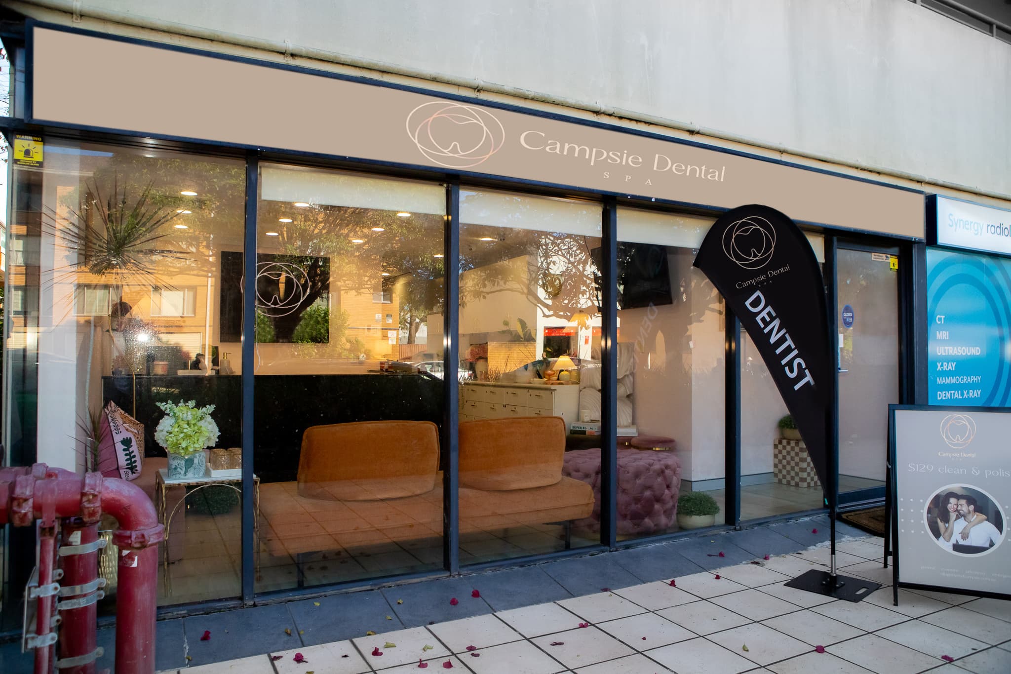 Campsie Dental Spa clinic exterior storefront